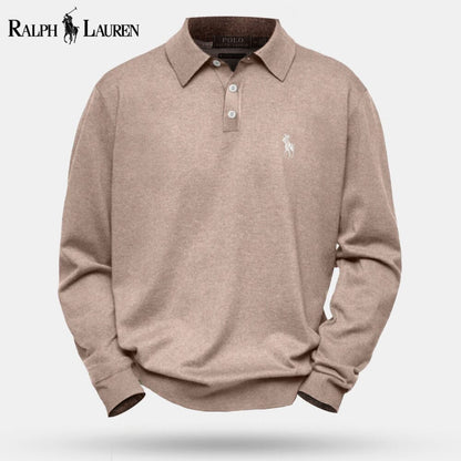 Camisola de lã de malha entrançada Polo RL