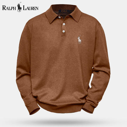 Camisola de lã de malha entrançada Polo RL