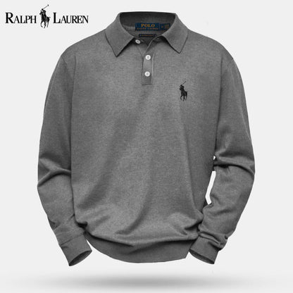 Camisola de lã de malha entrançada Polo RL