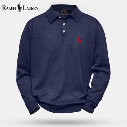 Camisola de lã de malha entrançada Polo RL
