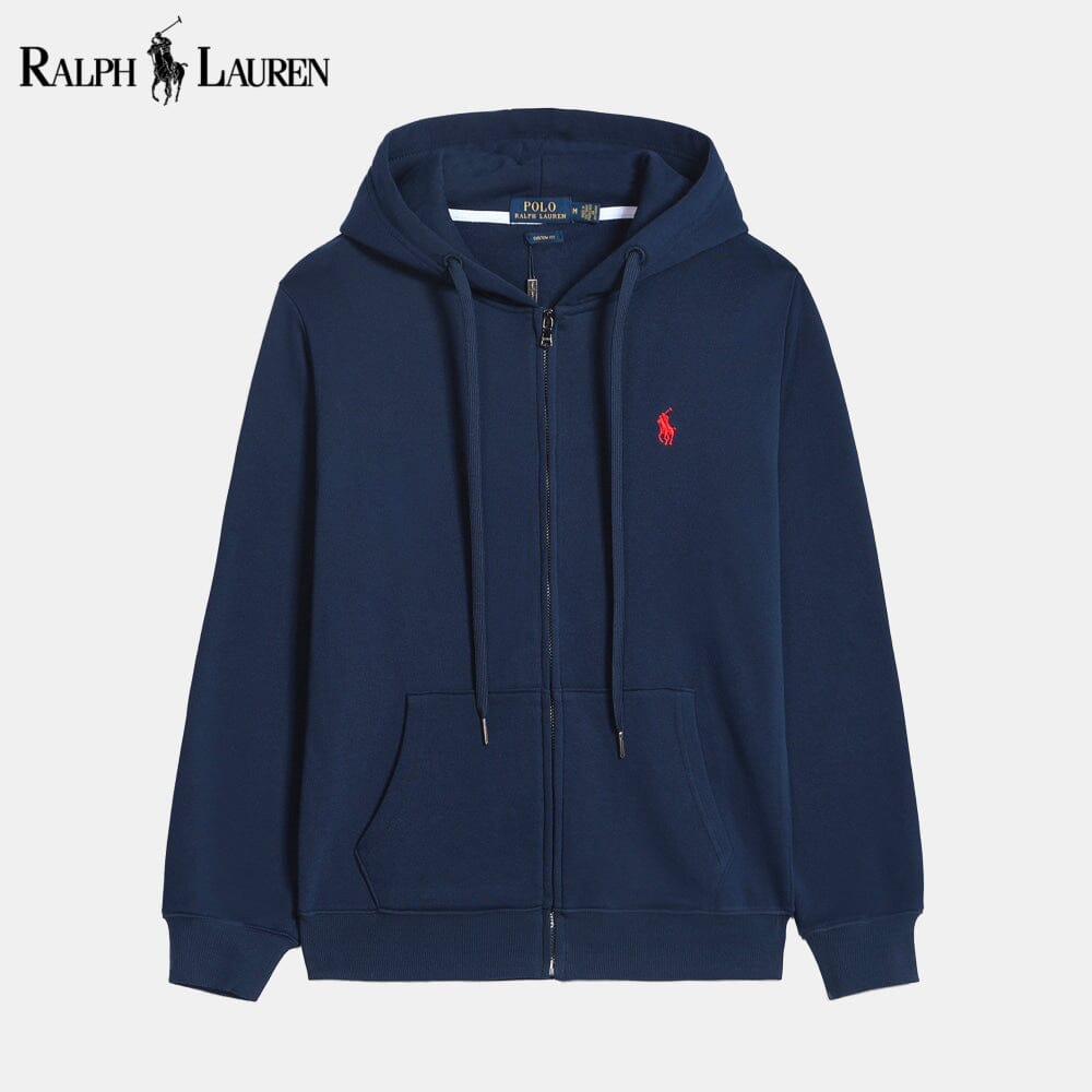 Sweatshirt clássica essencial de algodão com capuz RL