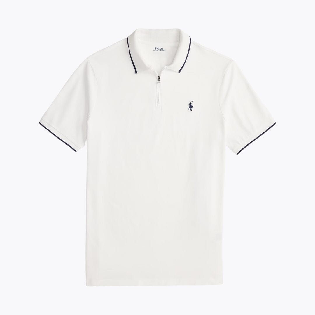 Polo de malha de rede elástica Classic Fit em algodão Polo RL