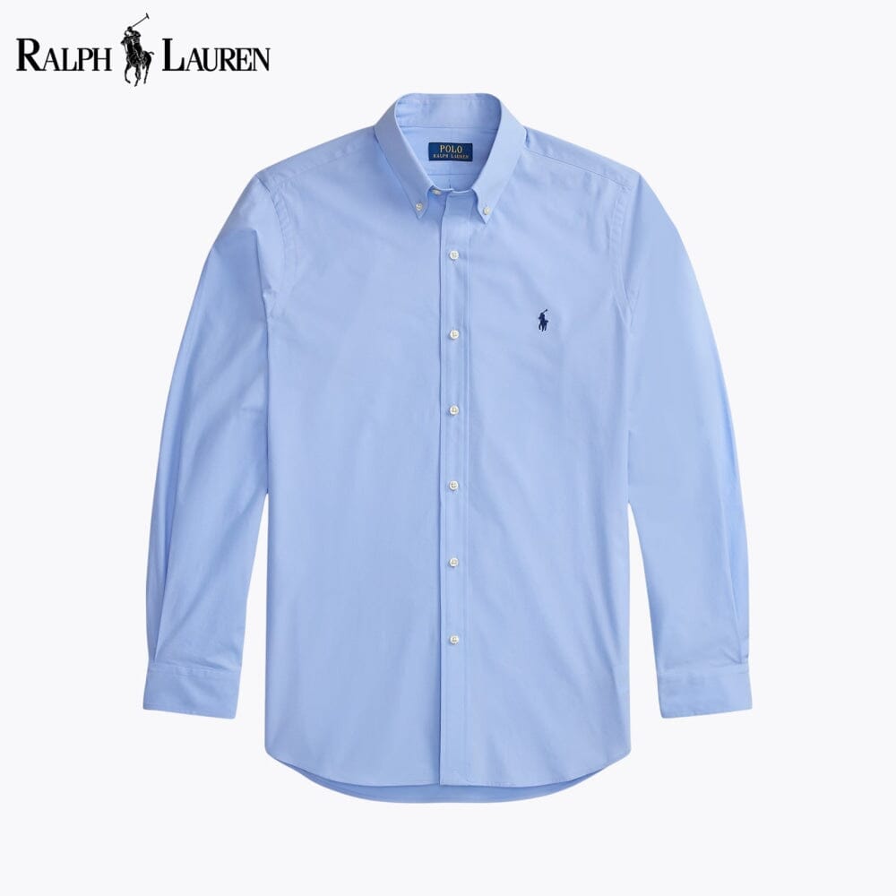 Camisa clássica de popelina elástica RL