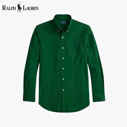 Camisa clássica de popelina elástica RL