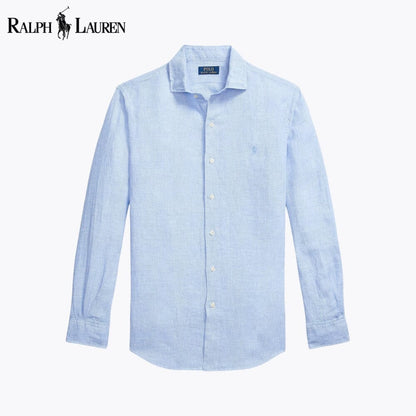 Camisa de linho Custom Fit Polo RL