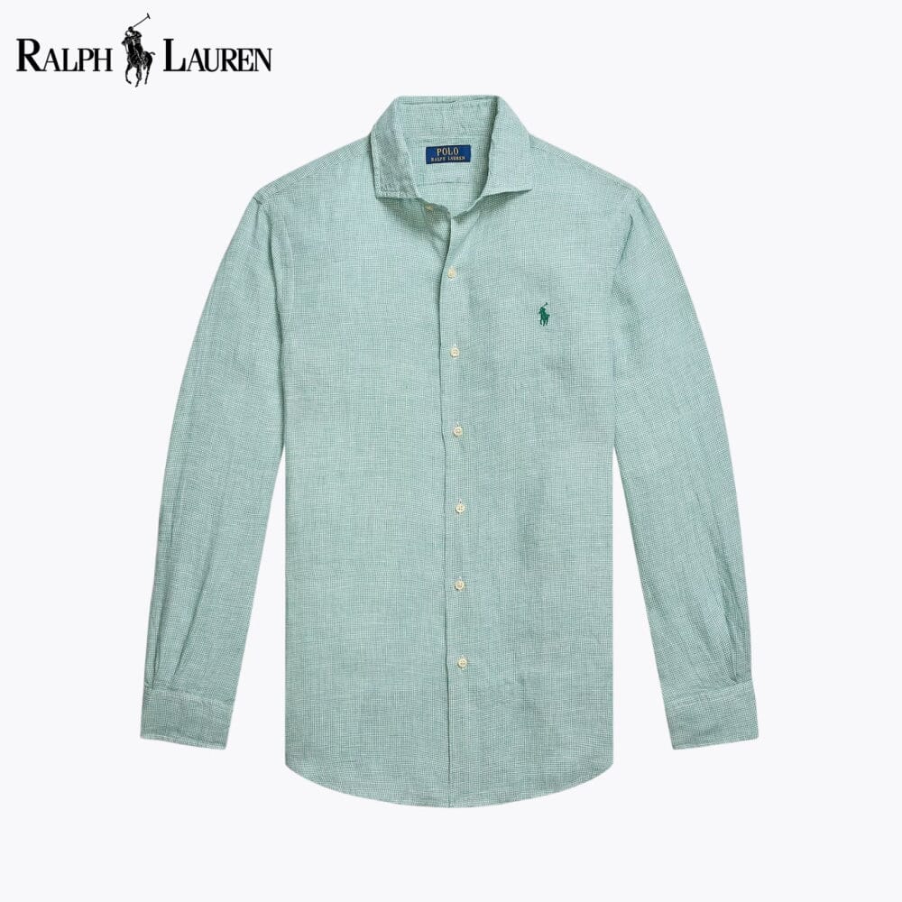 Camisa de linho Custom Fit Polo RL