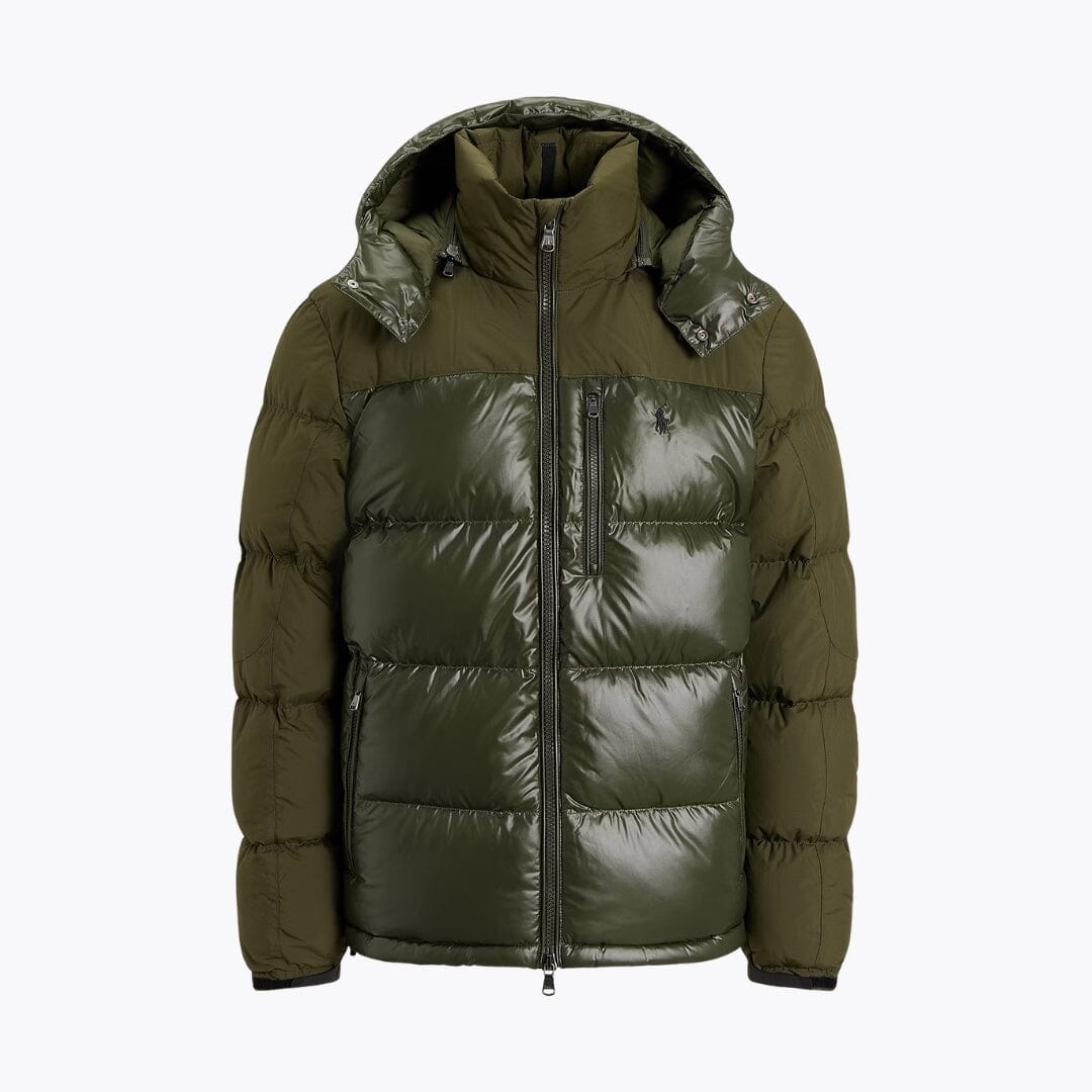 Casaco Gorham acolchoado de penas bicolor Polo RL
