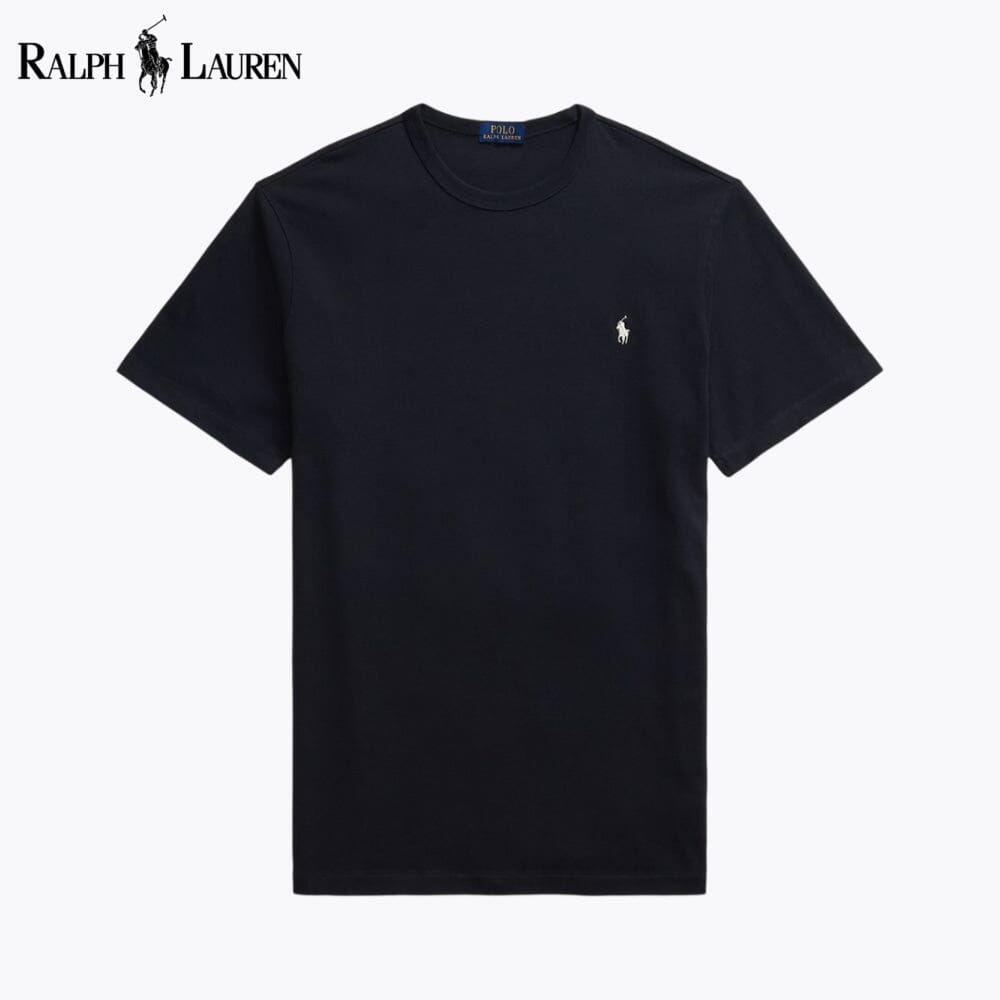 T-shirt de jersey com gola redonda RL