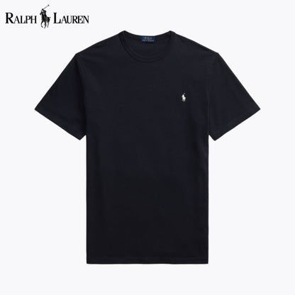T-shirt de jersey com gola redonda RL