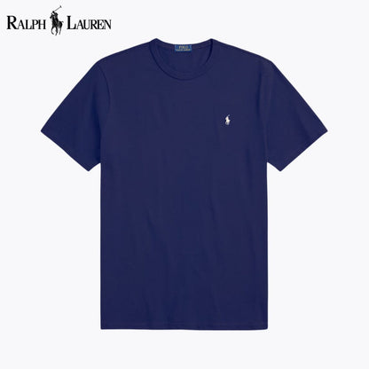 T-shirt de jersey com gola redonda RL