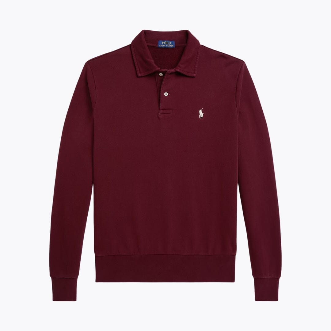 Sweatshirt de lã polar Loopback com gola Polo RL