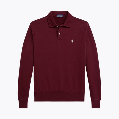 Sweatshirt de lã polar Loopback com gola Polo RL