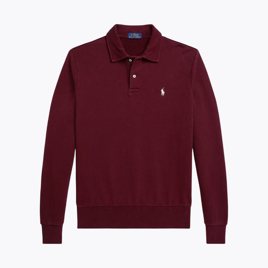 Sweatshirt RL de malha polar loopback com gola
