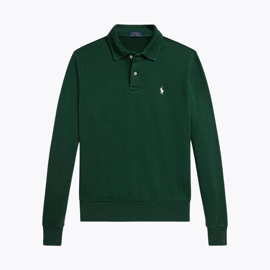 Sweatshirt de lã polar Loopback com gola Polo RL
