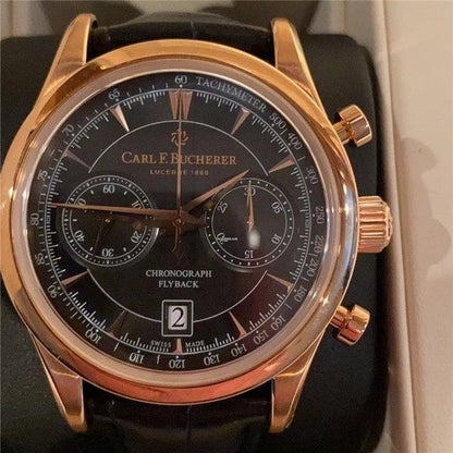 Relógio de quartzo F. Bucherer Classic Chronograph