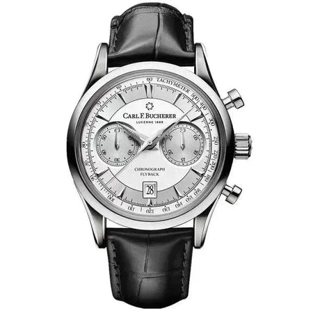 F. Bucherer klassisk kvartsur med kronograf
