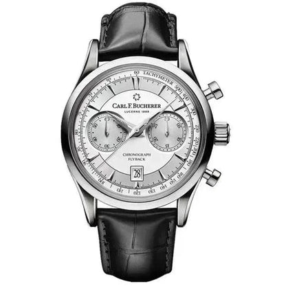 F. Bucherer klassisk kvartsur med kronograf