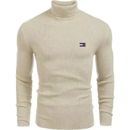 Camisola TH clássica de malha com gola alta