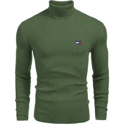 Camisola TH clássica de malha com gola alta
