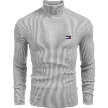 Camisola TH clássica de malha com gola alta