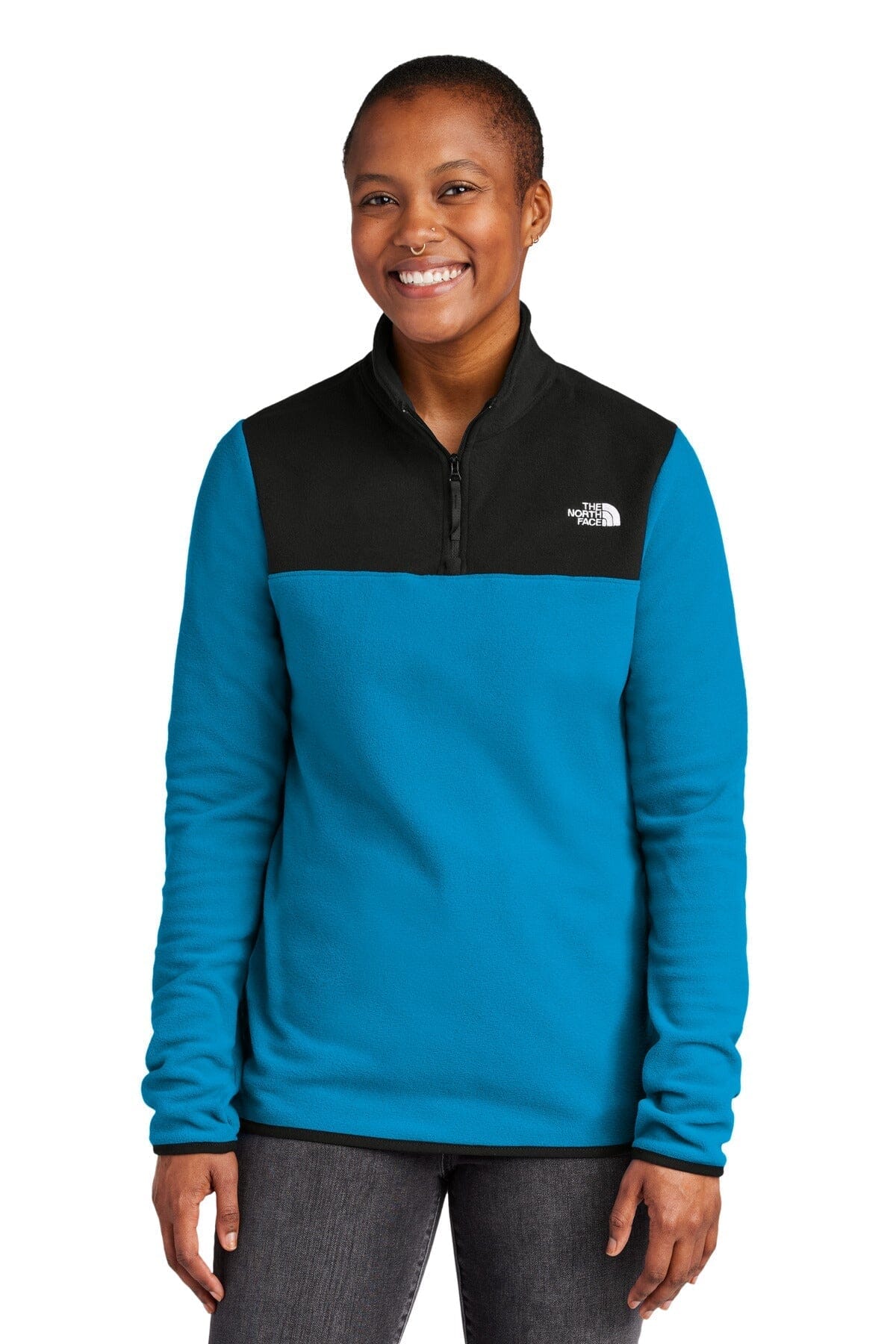 Camisola de lã polar TNF ® Glacier feminina com fecho de 1/4 NF0A7V4M