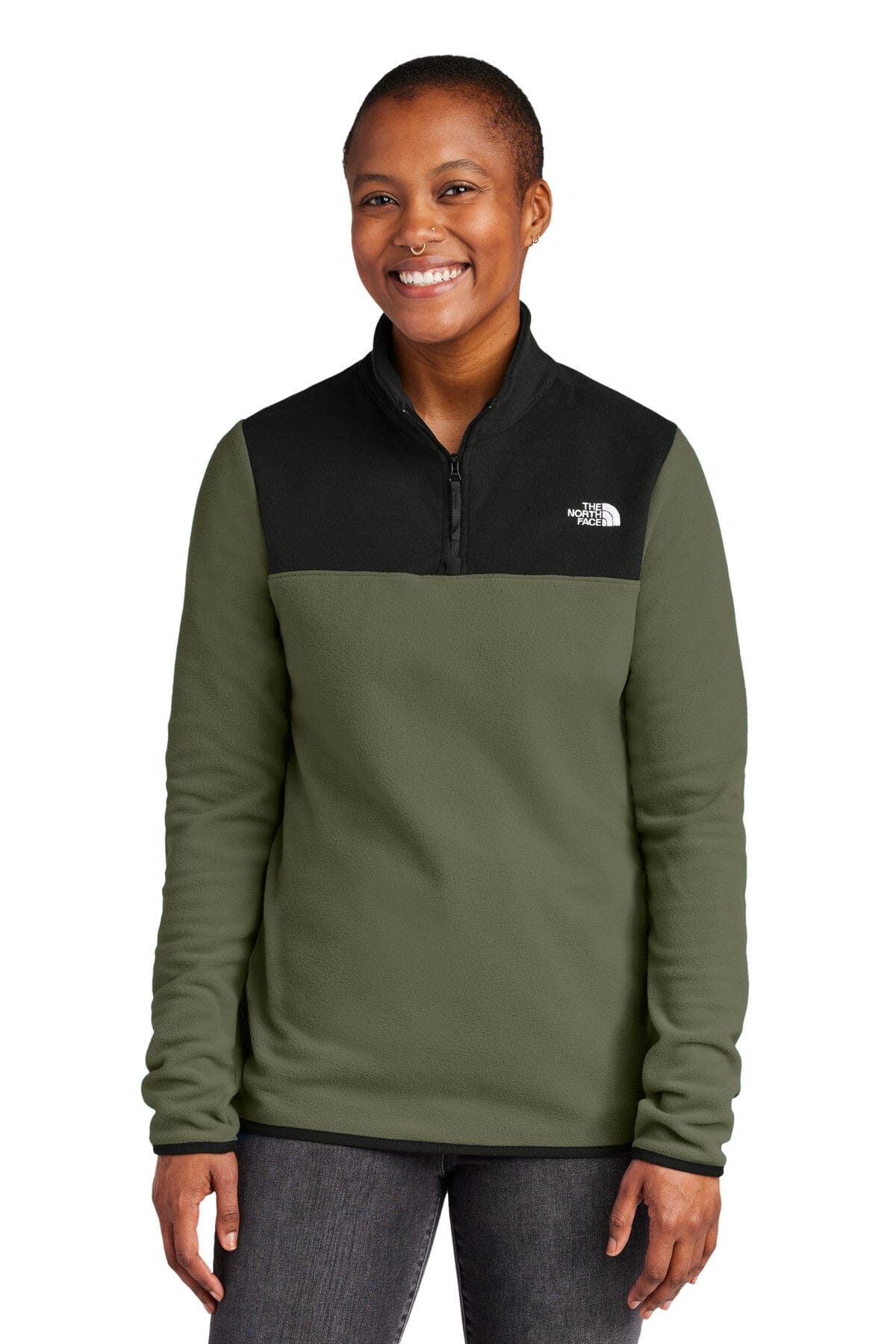 Camisola de lã polar TNF ® Glacier feminina com fecho de 1/4 NF0A7V4M