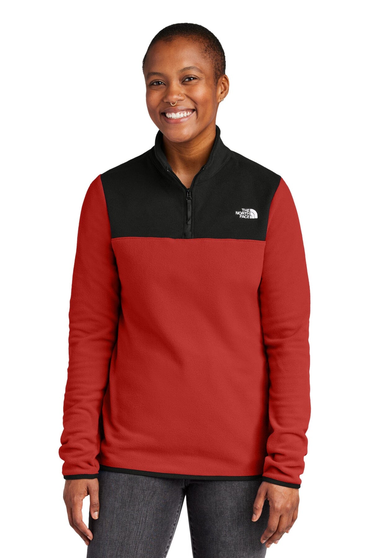 Camisola de lã polar TNF ® Glacier feminina com fecho de 1/4 NF0A7V4M